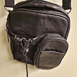 Black Leather Men's Bag